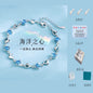 Four Leaf Clover Sterling Silver Heart Bracelet lbcase