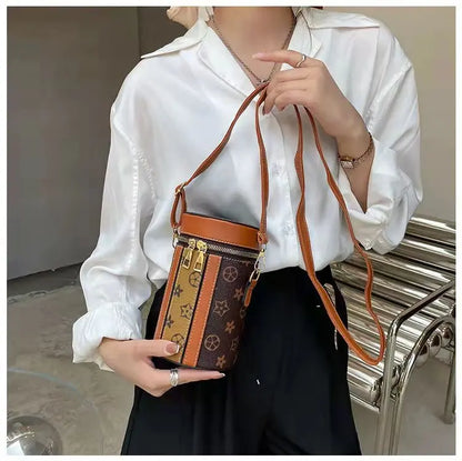 Diagonal printing bucket mobile phone bag lbcase