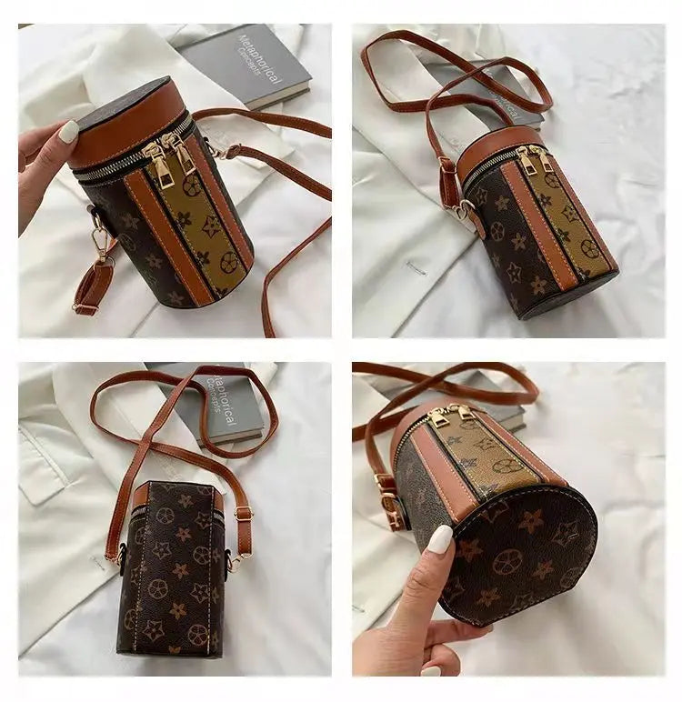 Diagonal printing bucket mobile phone bag lbcase