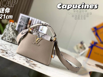 Purple python pattern handbag lbcase