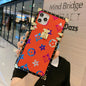 Colorful retro flower square phone case lbcase