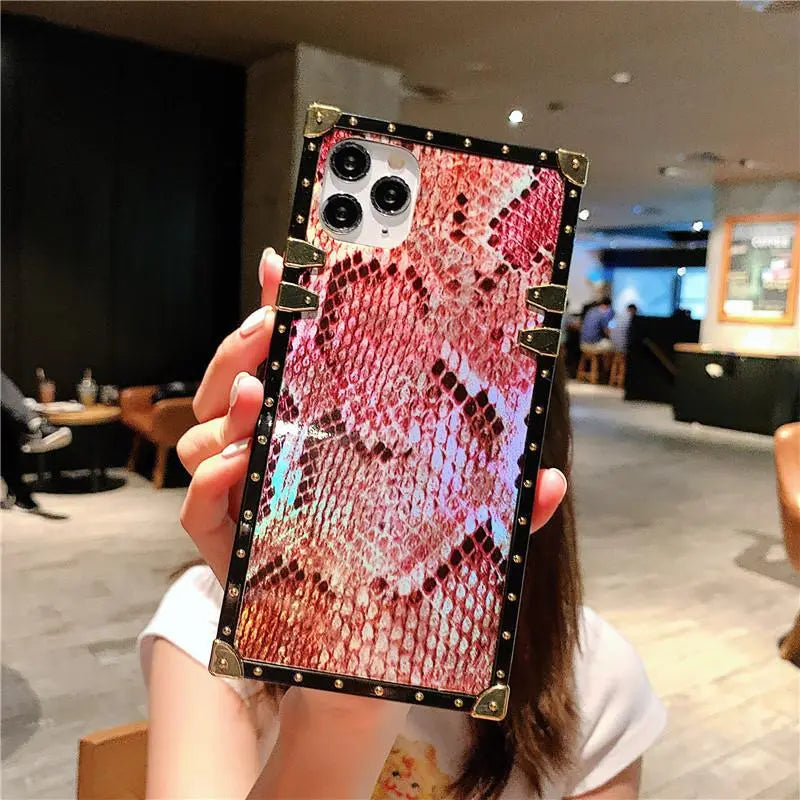 Snakeskin Square Phone Case lbcase
