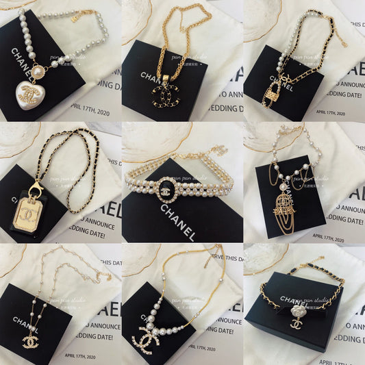 Sheepskin Necklace neck chain pearl chain lbcase