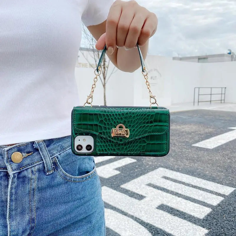 Crocodile pattern card case phone case lbcase