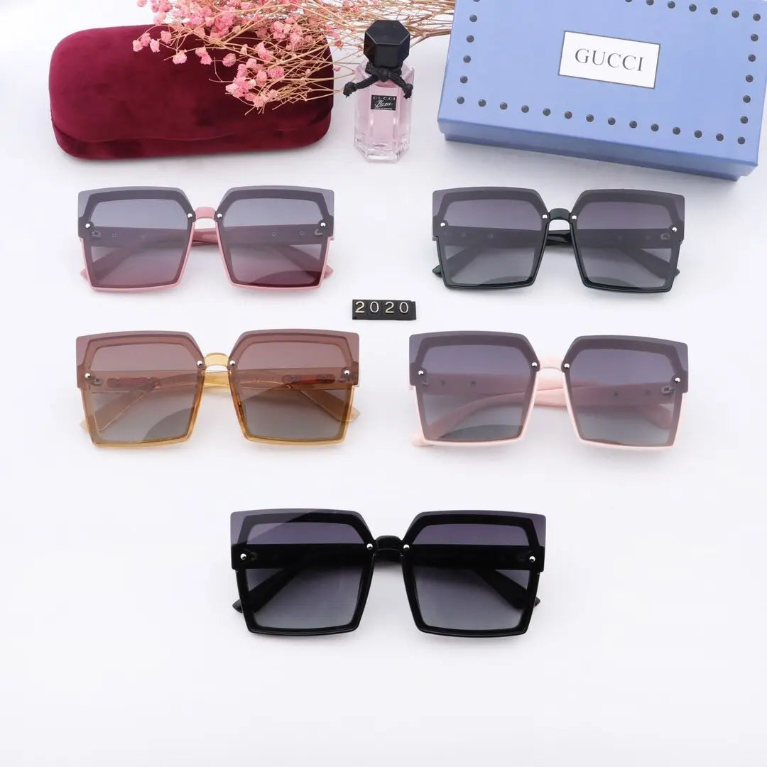 5 COLORS SQUARE POLARIZED SUNGLASSES lbcase