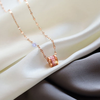Fading titanium steel waist pendant necklace lbcase
