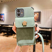 Crossbody Card package chain phone case for iphone