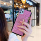 Luxurious Shiny square Ring bracket phone case lbcase
