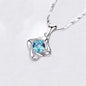 95 sterling silver necklace female ins clavicle pendant lbcase