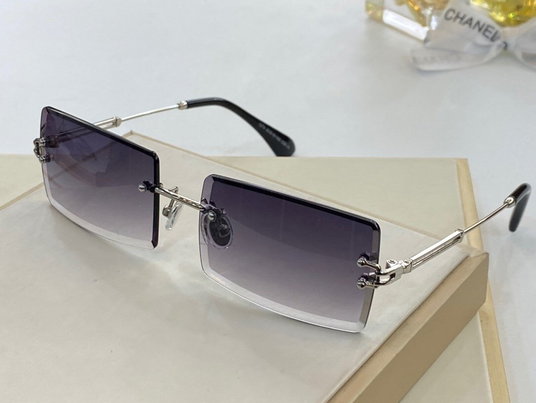 6 COLORS CONJOINED LENS RIMLESS SUNGLASSES lbcase