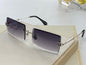 6 COLORS CONJOINED LENS RIMLESS SUNGLASSES lbcase