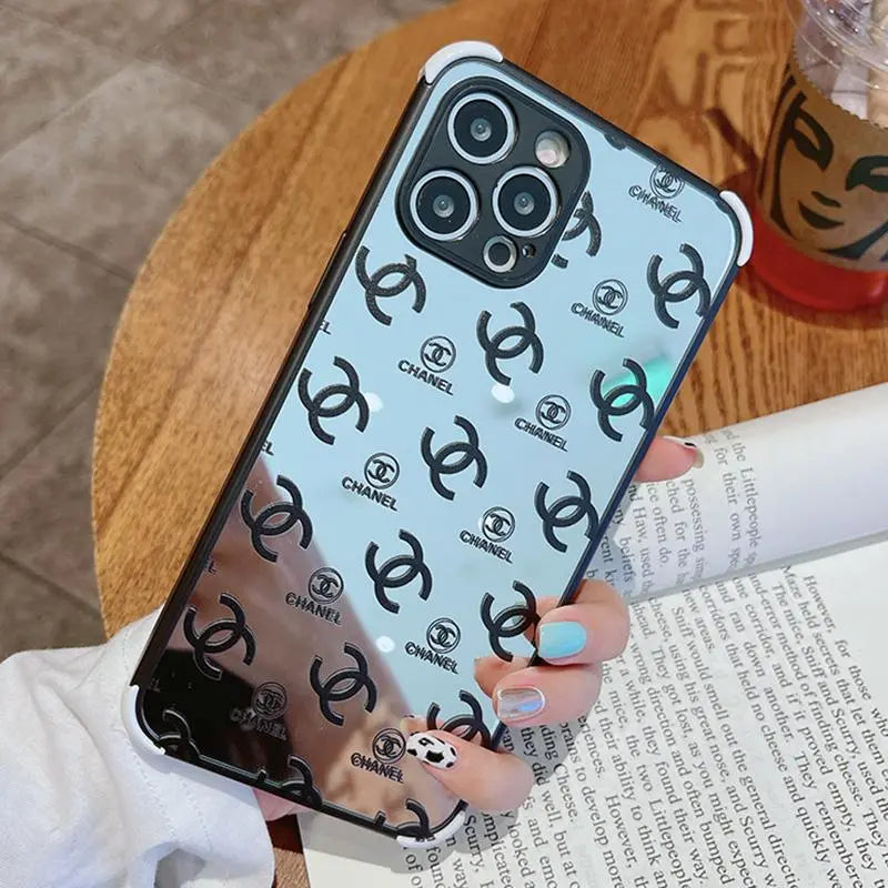 Four-corner anti-drop mirror phone case For iphone lbcase