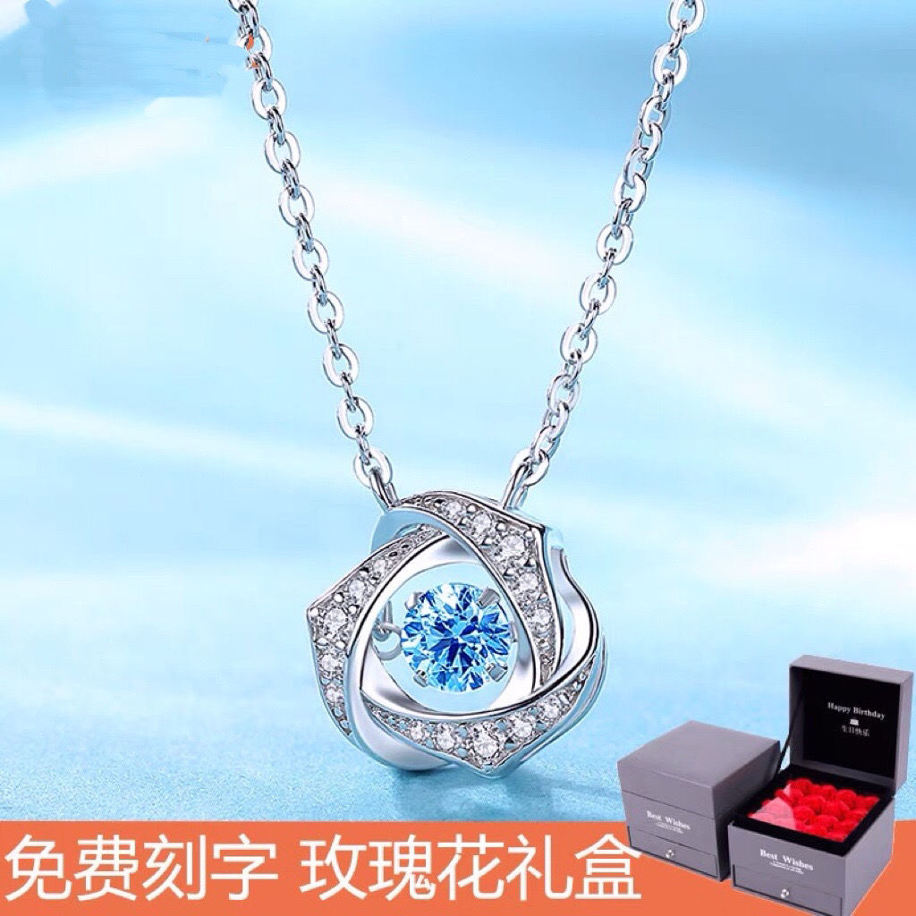 95 sterling silver necklace pendant for women's love lbcase