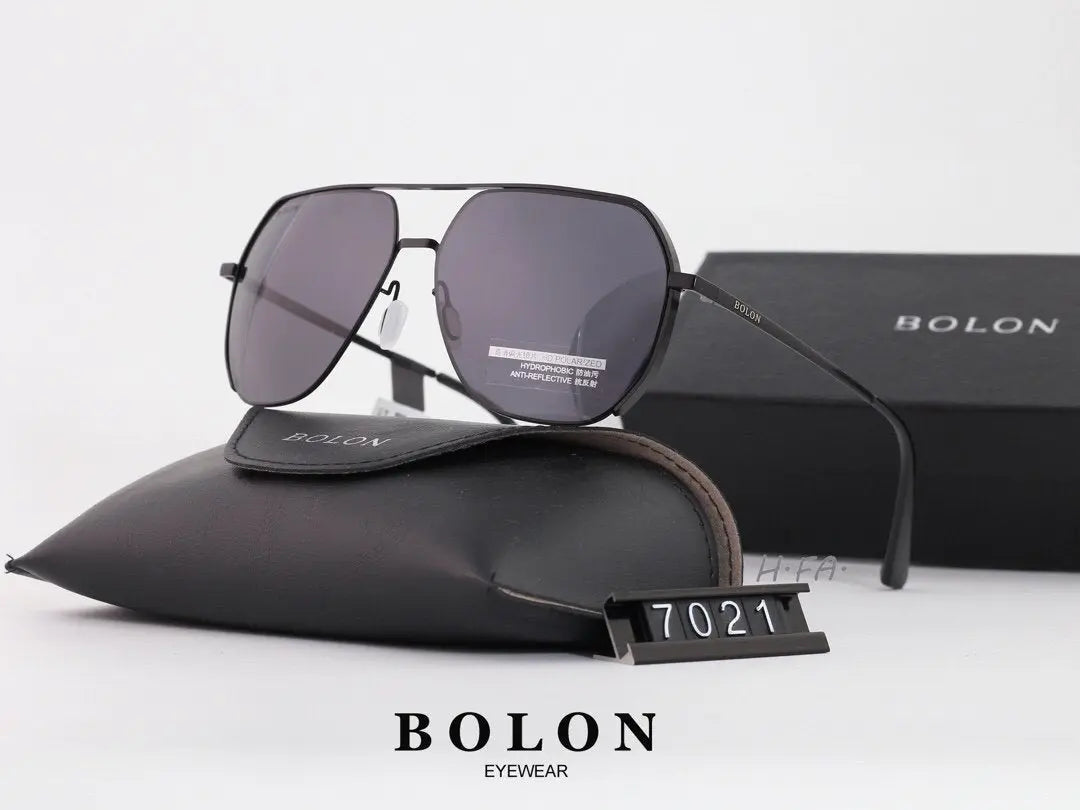 5 COLORS CLASSIC DOUBLE BRIDGE POLARIZED SUNGLASSES lbcase
