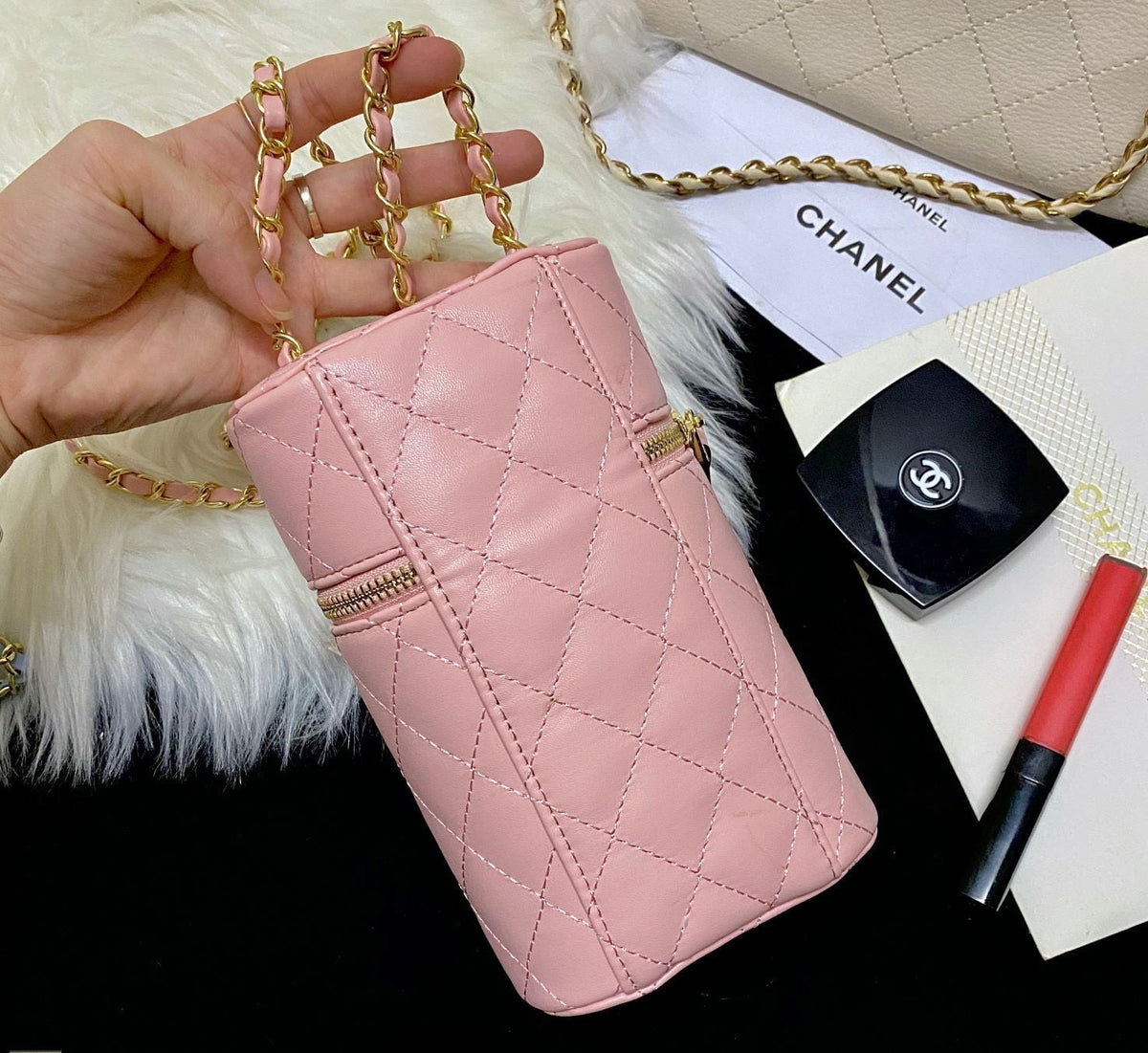 Fashion lambskin bucket bag