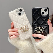 Luxury soft leather phone case for iphone
