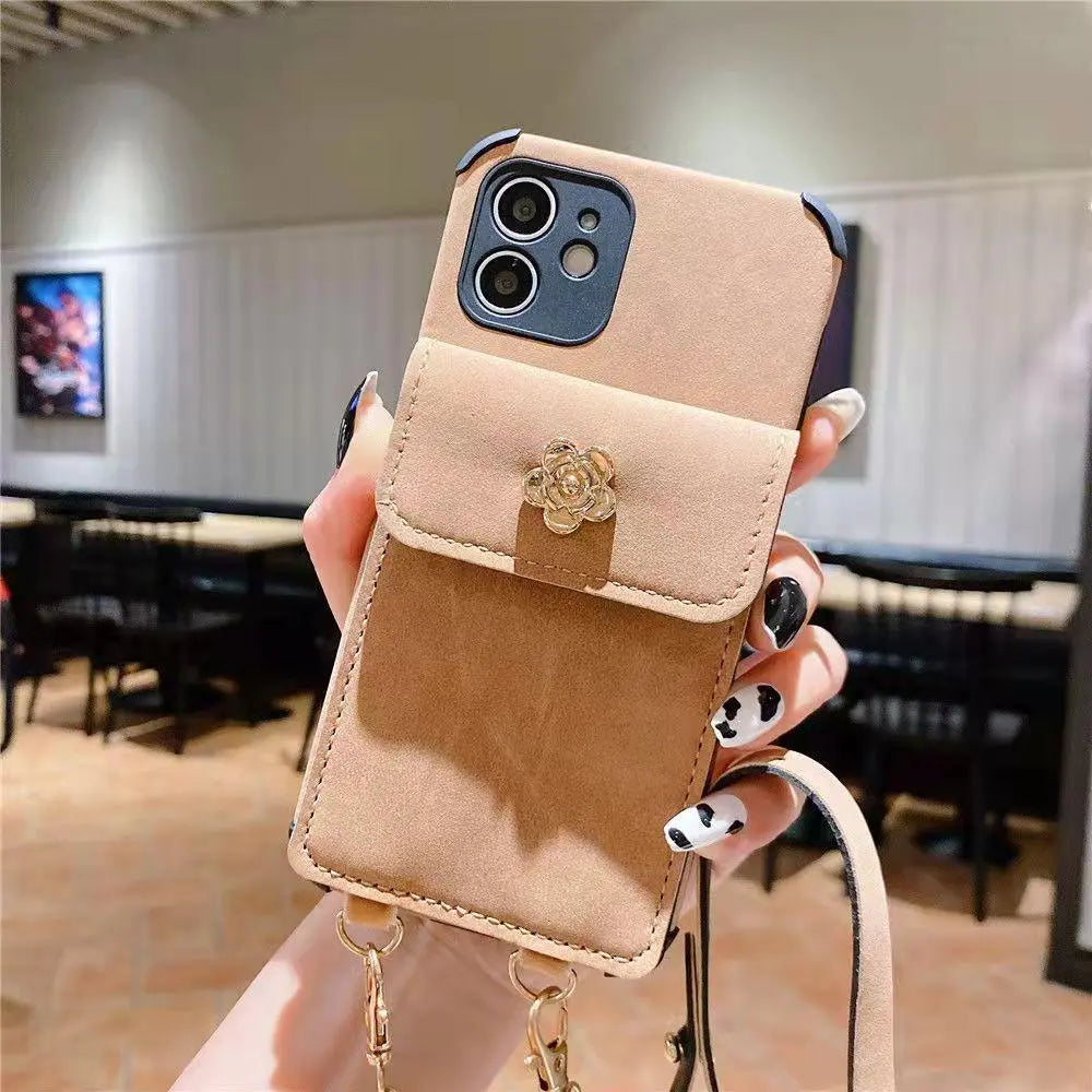 Crossbody Card package chain phone case for iphone lbcase