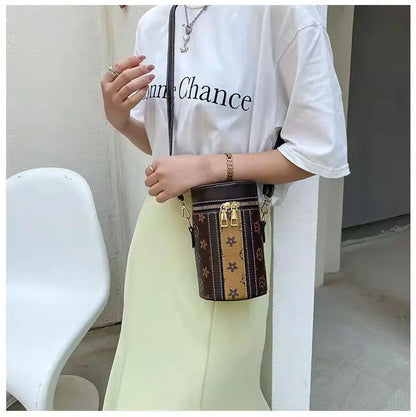 Diagonal printing bucket mobile phone bag lbcase