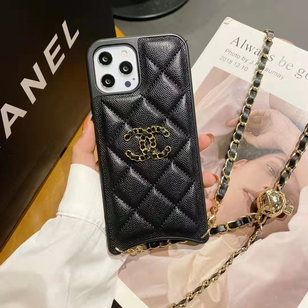 High-end leather Crossbody phone case For iphone