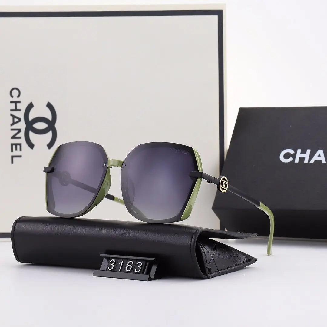 5 COLORS HOLLOW OUT LETTER THIN METAL FRAME SUNGLASSES lbcase
