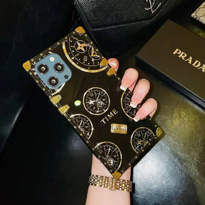 Luxury Rhinestone Bracket square phone case  for  Samsung lbcase
