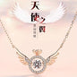 95 sterling silver necklace female ins clavicle pendant lbcase