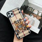 Embroidered bear phone case lbcase