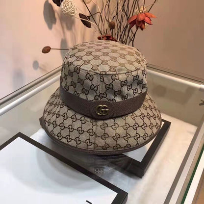 Fisherman Hat Female Simple Retro Dome Bucket Hat Ins Warm British Bucket Hats lbcase