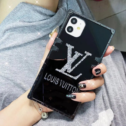Luxury shiny mirror square phone case lbcase