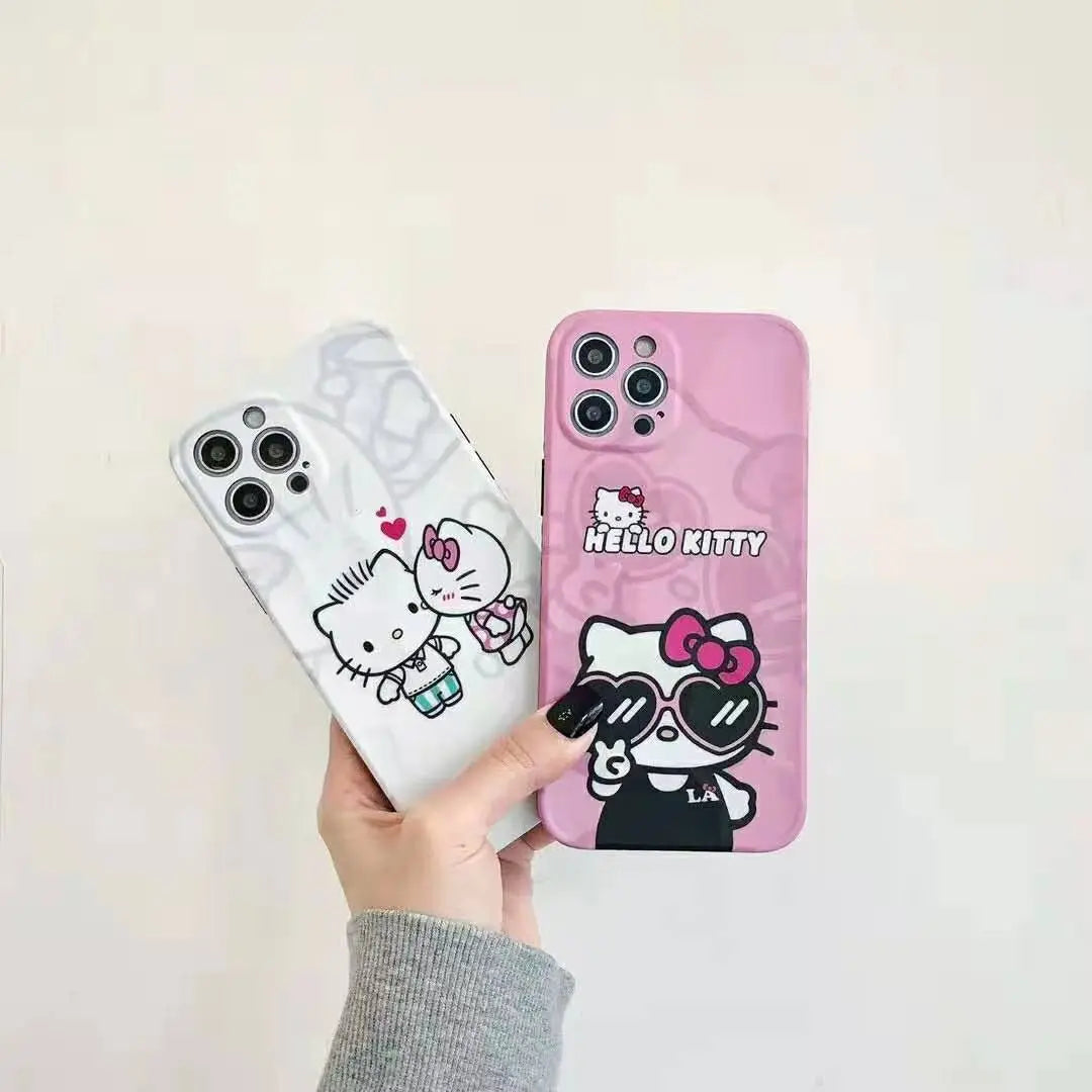 Cute kiss cat soft phone case lbcase