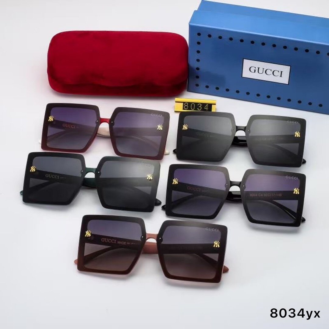 5 COLORS Square POLARIZED SUNGLASSES lbcase
