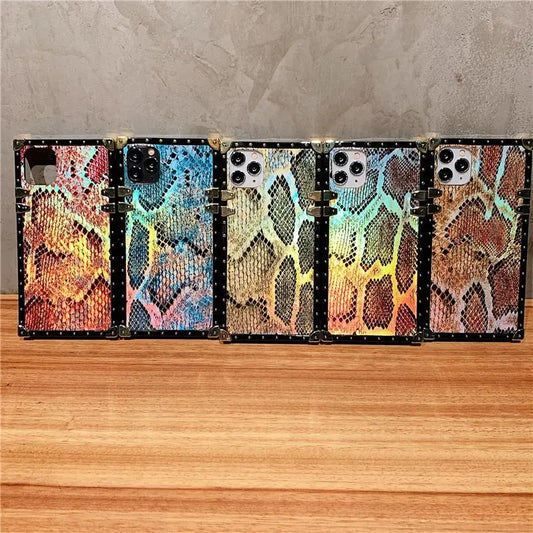 Snakeskin Square Phone Case lbcase