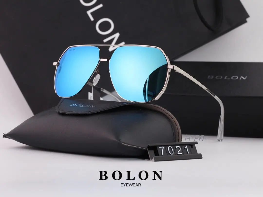 5 COLORS CLASSIC DOUBLE BRIDGE POLARIZED SUNGLASSES lbcase
