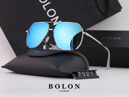 5 COLORS CLASSIC DOUBLE BRIDGE POLARIZED SUNGLASSES lbcase
