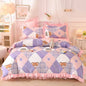 Fashion princess style Skin-friendly cotton four-piece Bed skirt lbcase