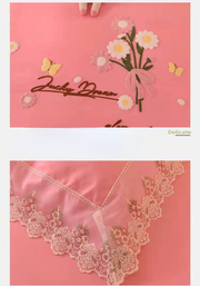 Princess Lace embroidery cotton four-piece Bed skirt bed Supplies