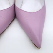 Manolo Blahnik Pumps Lavender Leather Size 36 Pointed Toe Heels