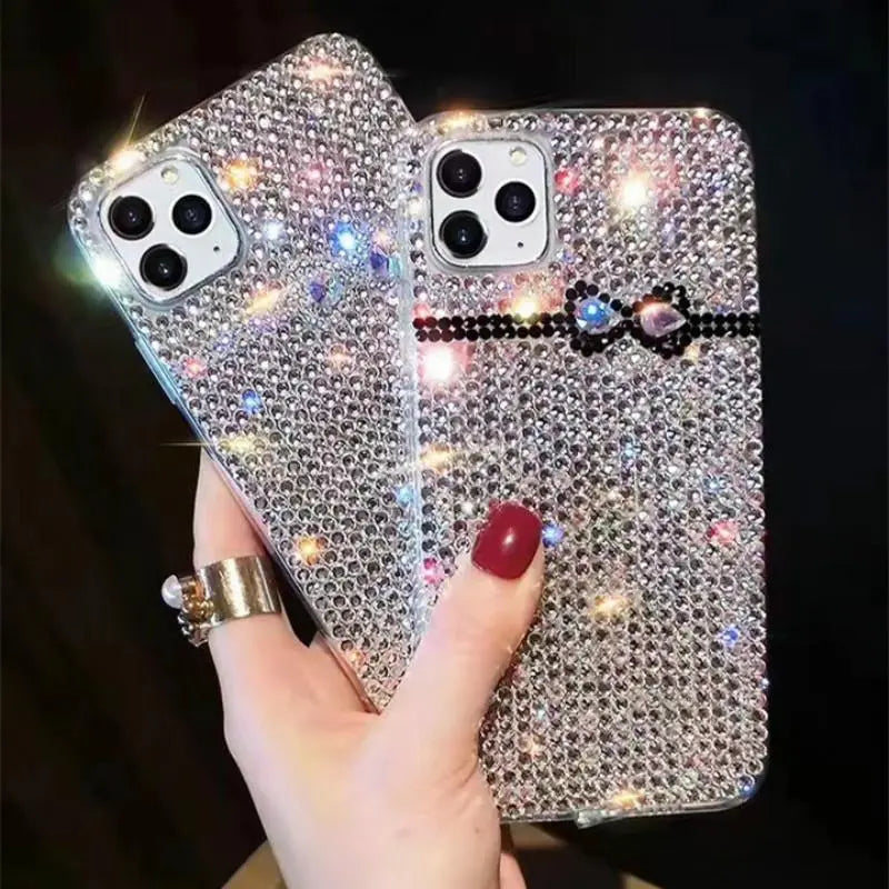 Bowknot rhinestone phone case for iphone lbcase