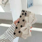 Plush Bowknot  wrist phone case For iphone lbcase