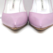 Manolo Blahnik Pumps Lavender Leather Size 36 Pointed Toe Heels