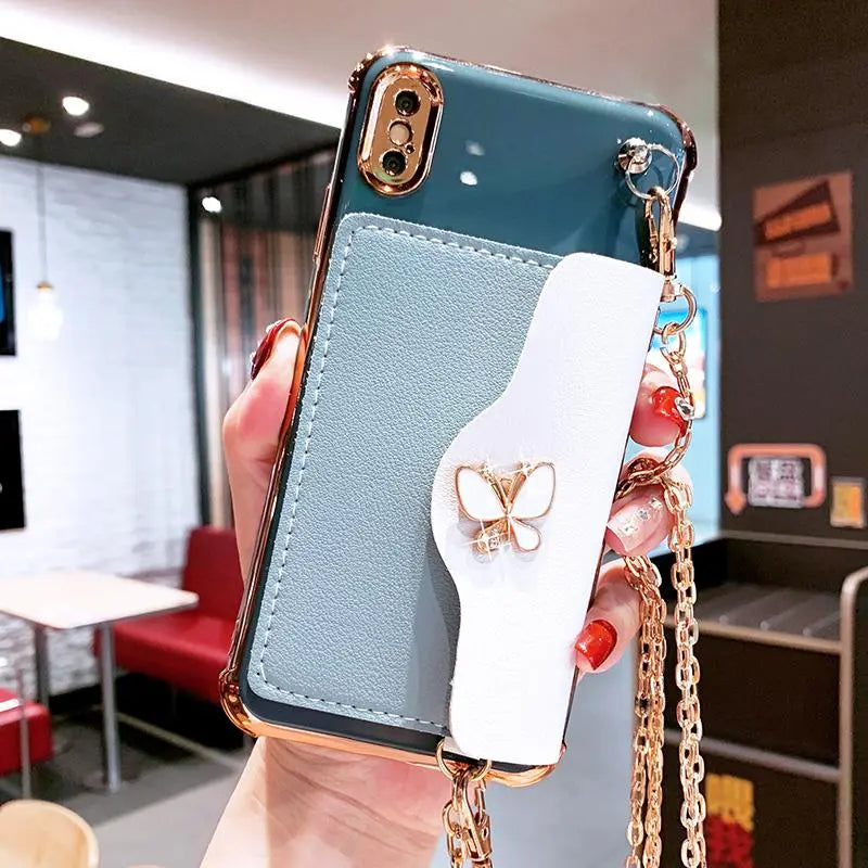 Rhinestone Butterfly Phone Case lbcase