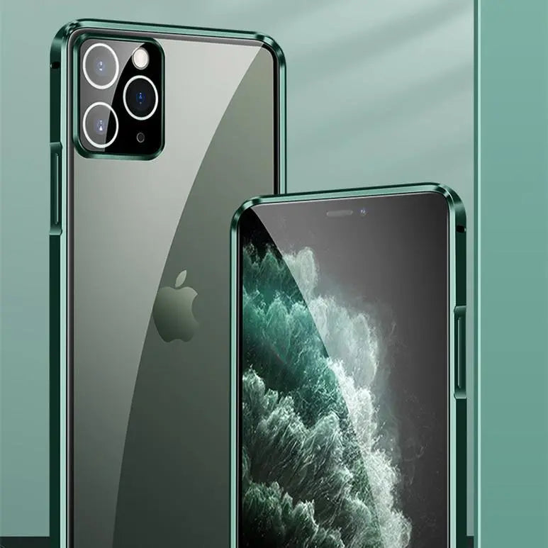 Metal Bumper with Tempered Glass lbcase