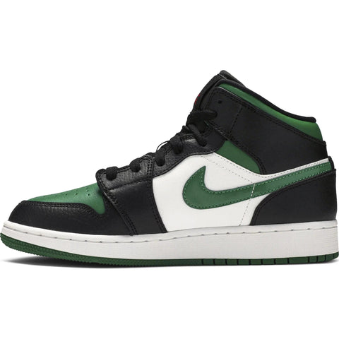 Nike Air Jordan 1 Mid GS 'Black Pine Green'