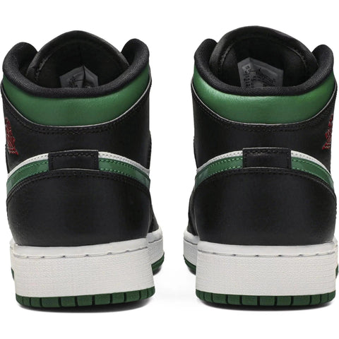 Nike Air Jordan 1 Mid GS 'Black Pine Green'