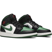 Nike Air Jordan 1 Mid GS 'Black Pine Green'