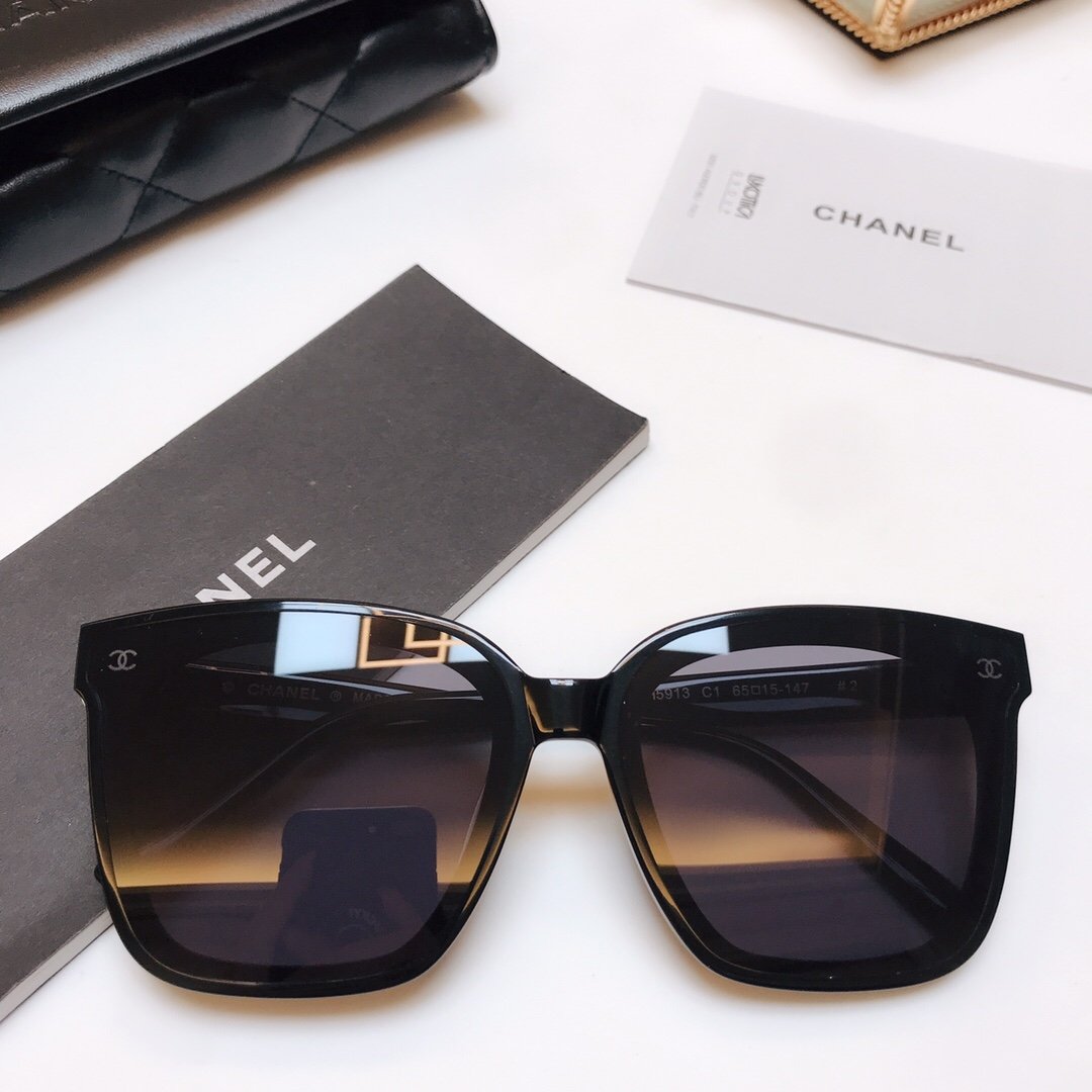 6COLORS LARGE SQUARE FRAME SUNGLASSES lbcase