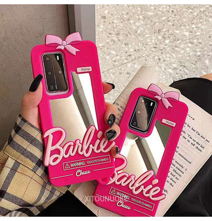 Cartoon makeup mirror phone case lbcase