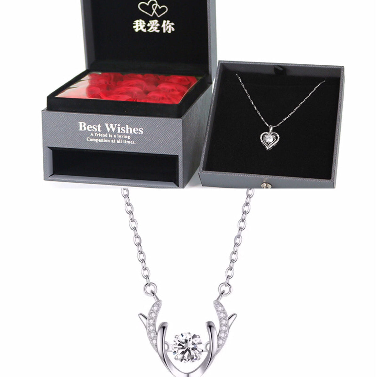 95 sterling silver necklace pendant for women's love lbcase