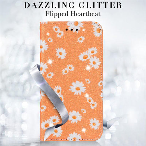 Luxurious Chrysanthemum Leather Case