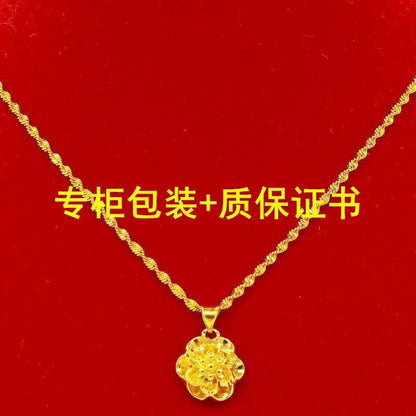 18k yellow gold necklace clavicle chain lbcase